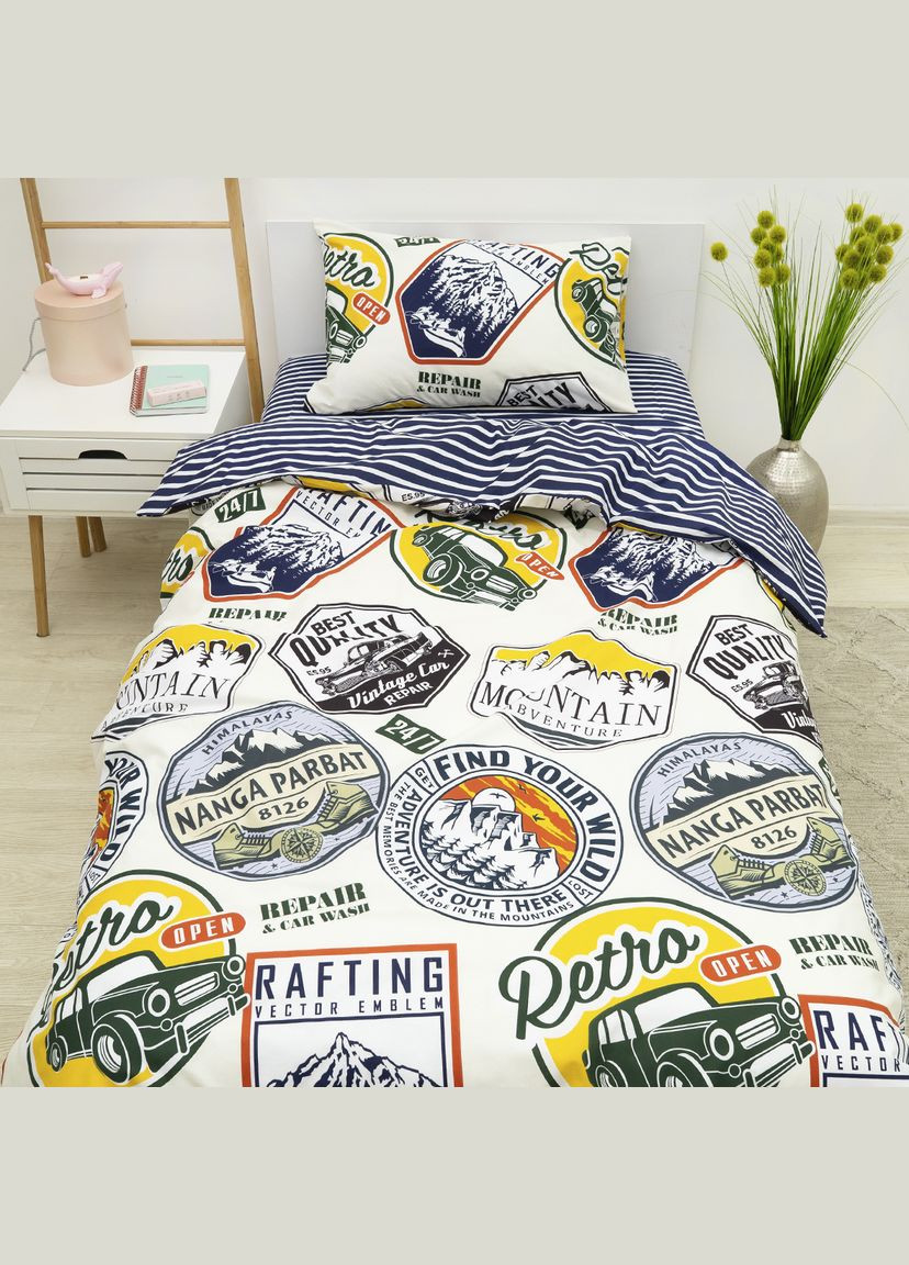 Комплект постільної білизни Підлітковий Ранфорс 24272 Viluta (365289780)