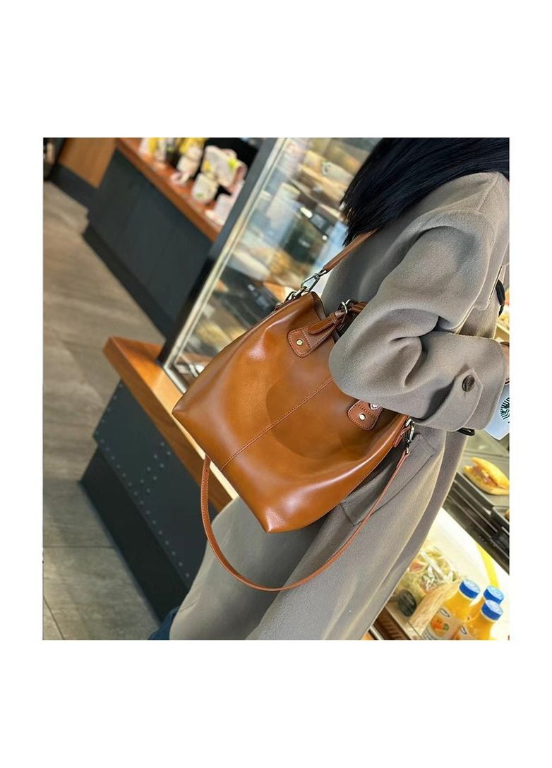 Сумка жіноча шкіряна LOUMIX Light Brown Italian Bags (292632469)