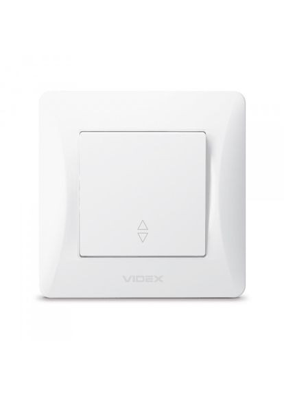 Выключатель одноклавишный проходной белый BINERA Videx (366298356)