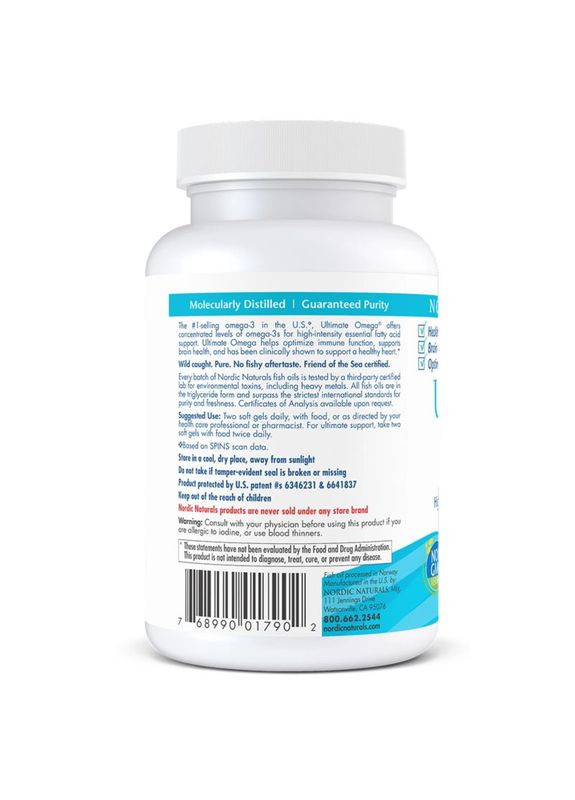 Жирні кислоти Ultimate Omega, 60 капсул Nordic Naturals (324420577)