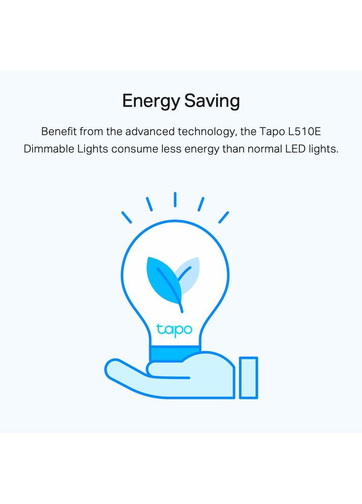 Умная LED Wi-Fi лампа с регулировкой Tapo L510E 2 шт. (TAPO-L510E-2-PACK) TP-Link (322936428)