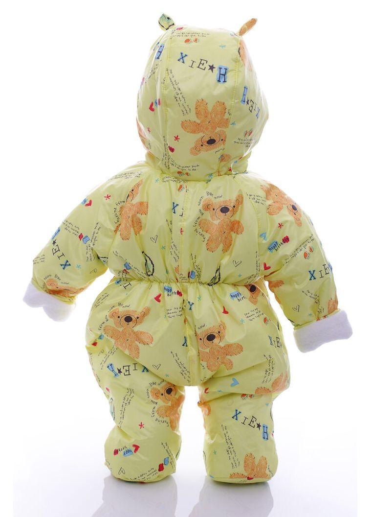 Чоловічок на флісі з Ведмедиком жовтий 74 см (39186) BABYKROHA (315340864)