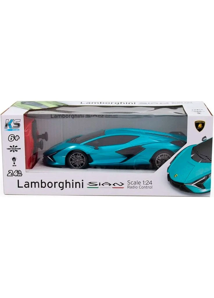 Машинка на радиоуправлении Lamborghini Sian Blue 1:24 (124GLSB) [113026] KS Drive (400892209)