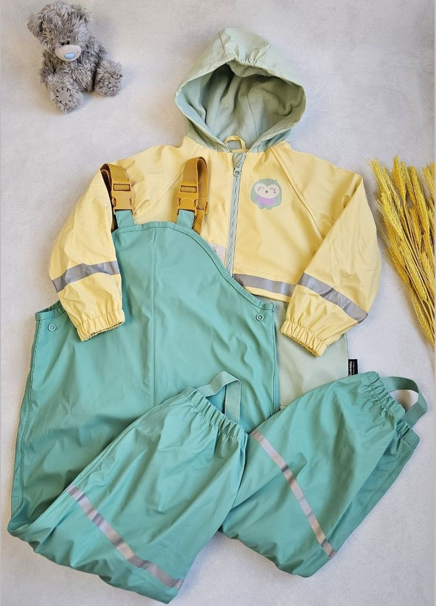 Дождевик детский костюм на флисе грязепруф Lupilu Куртка та Напівкомбінезон (333986254)