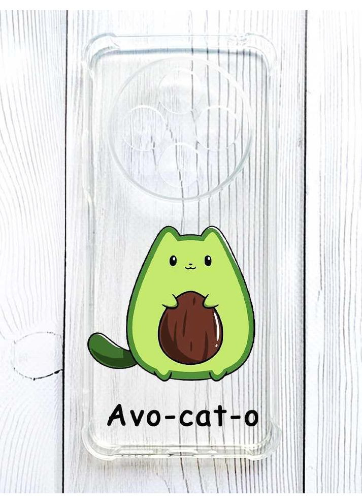 Чохол з потовщеними кутами на Xiaomi Redmi 14C / Poco C75 Котик Авокадо (принт 306) Creative (355403463)