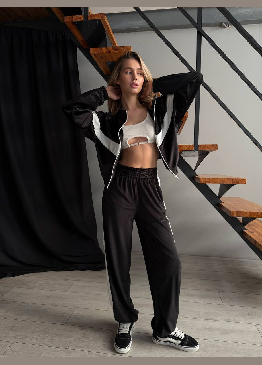 Трендовый костюм с акцентными вставками 😍 Luna (322444737)