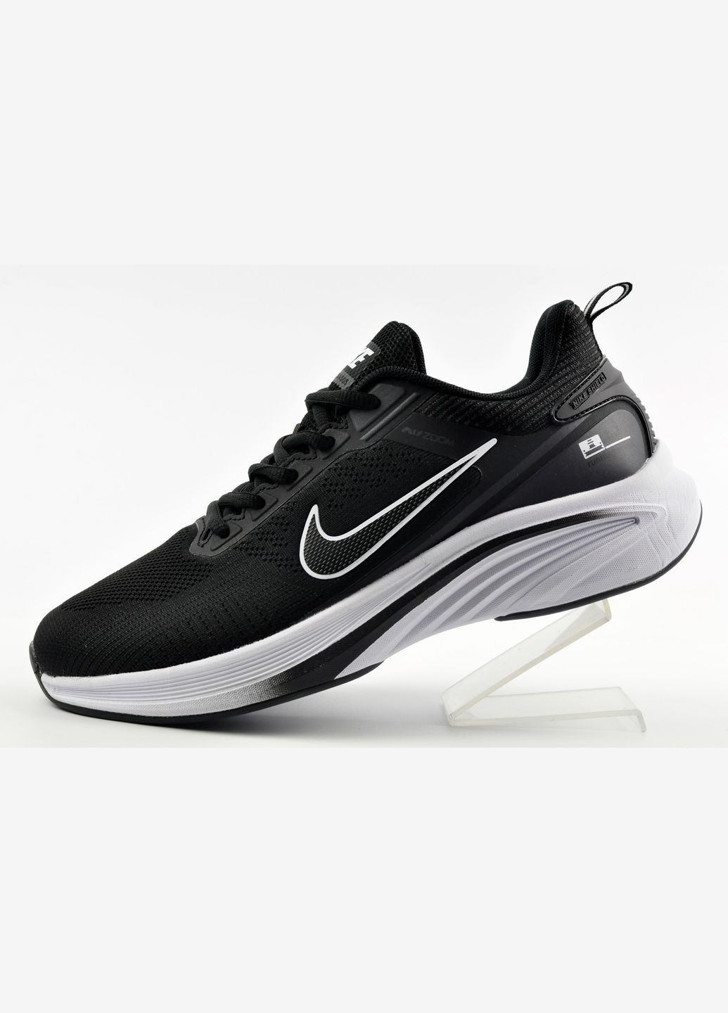 Чорно-білі Літні кросівки zoom No Brand