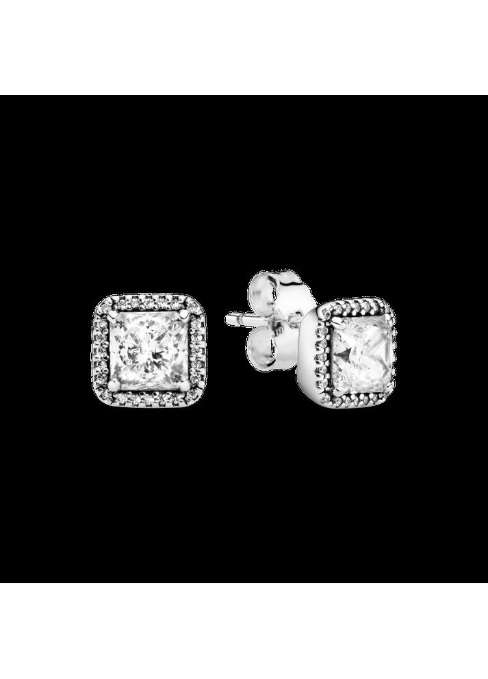 Серебряные серьги с бриллиантами "Вечная классика" Kabluchka (355348604)