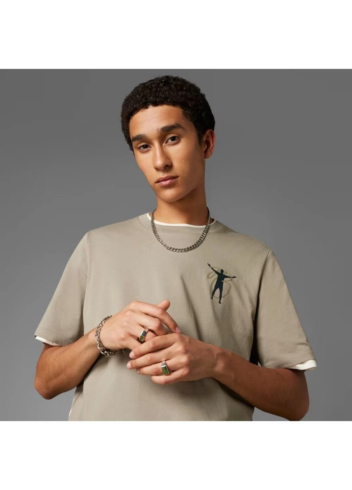 Комбинированная футболка jude jy1876 adidas