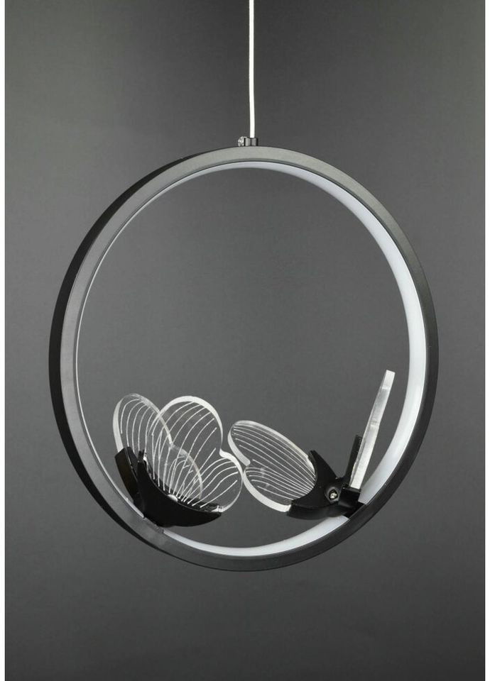 Люстра світлодіодна підвісна LED світильник для квартири на стелю ледве 26472 Чорний 35-200х25х10 см. Sunnysky (324396355)