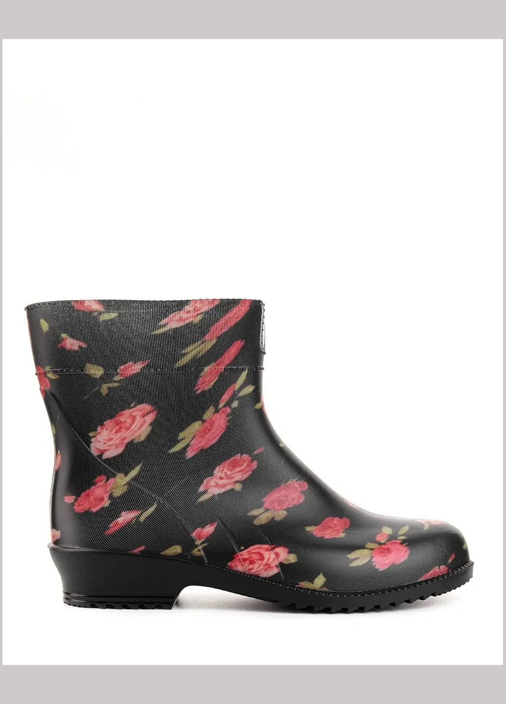 Гумові чоботи жіночі, чоботи короткі жіночі, черевики гумові жіночі розмір ТРОЯНДА Litma (342419190)