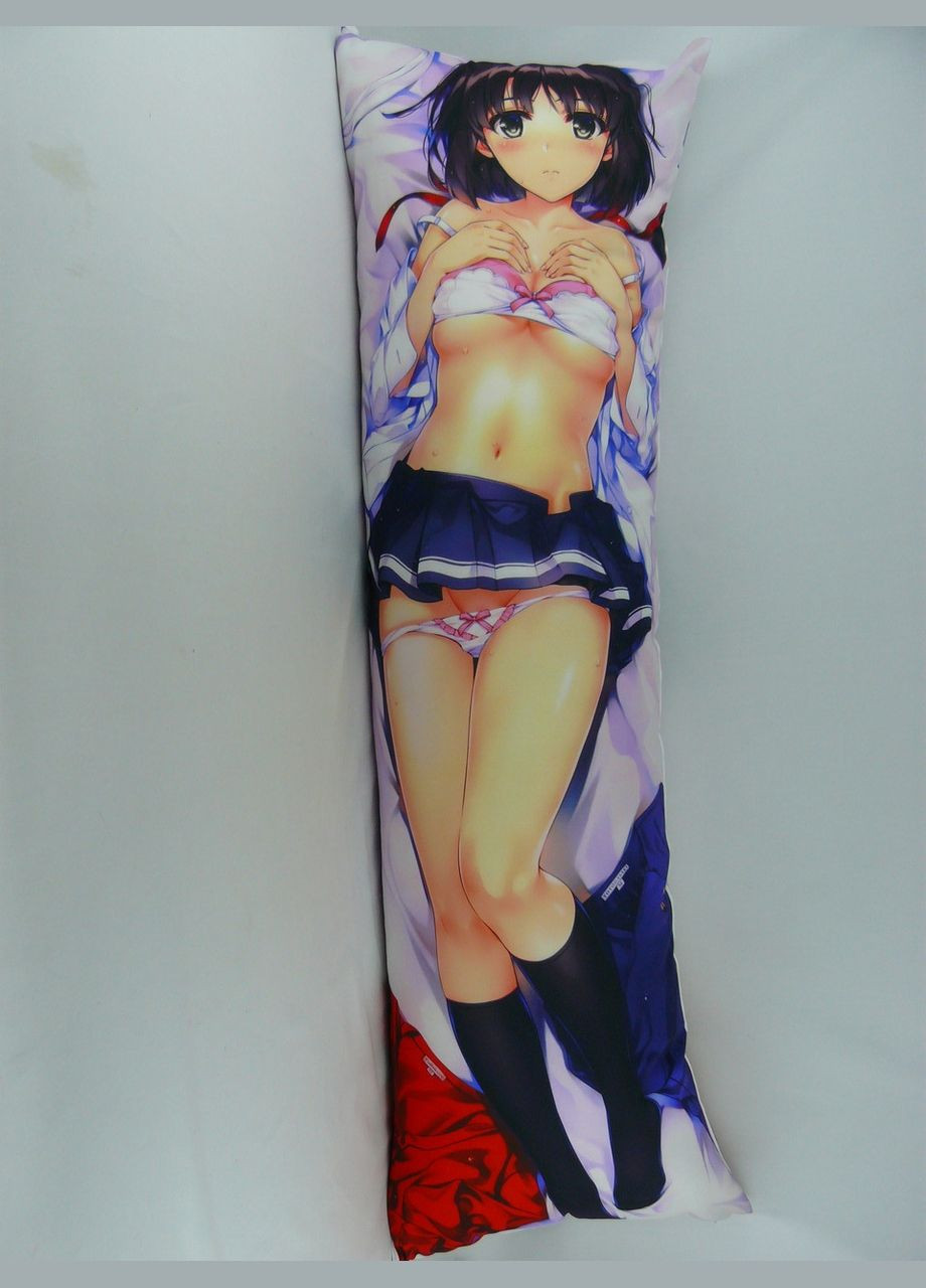 Дакімакура 150 х 50 см Катоу Мегумі Katou Megumi Подушка обіймашка аніме двостороння тяг Viva (346057956)