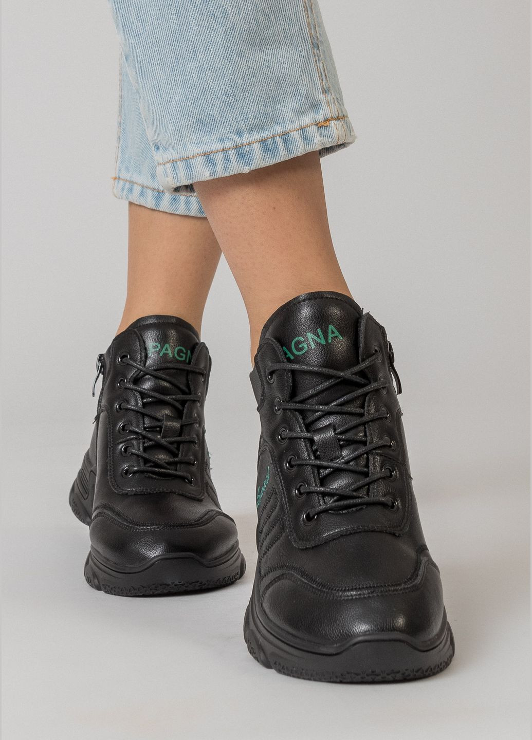 Кроссовки (1620БА) Linda чёрные (328912740)