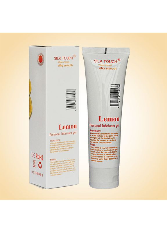 Лубрикант Touch Lemon. Універсальне мастило для сексу на водній основі Лимон з ароматом лимону Silk (314874469)