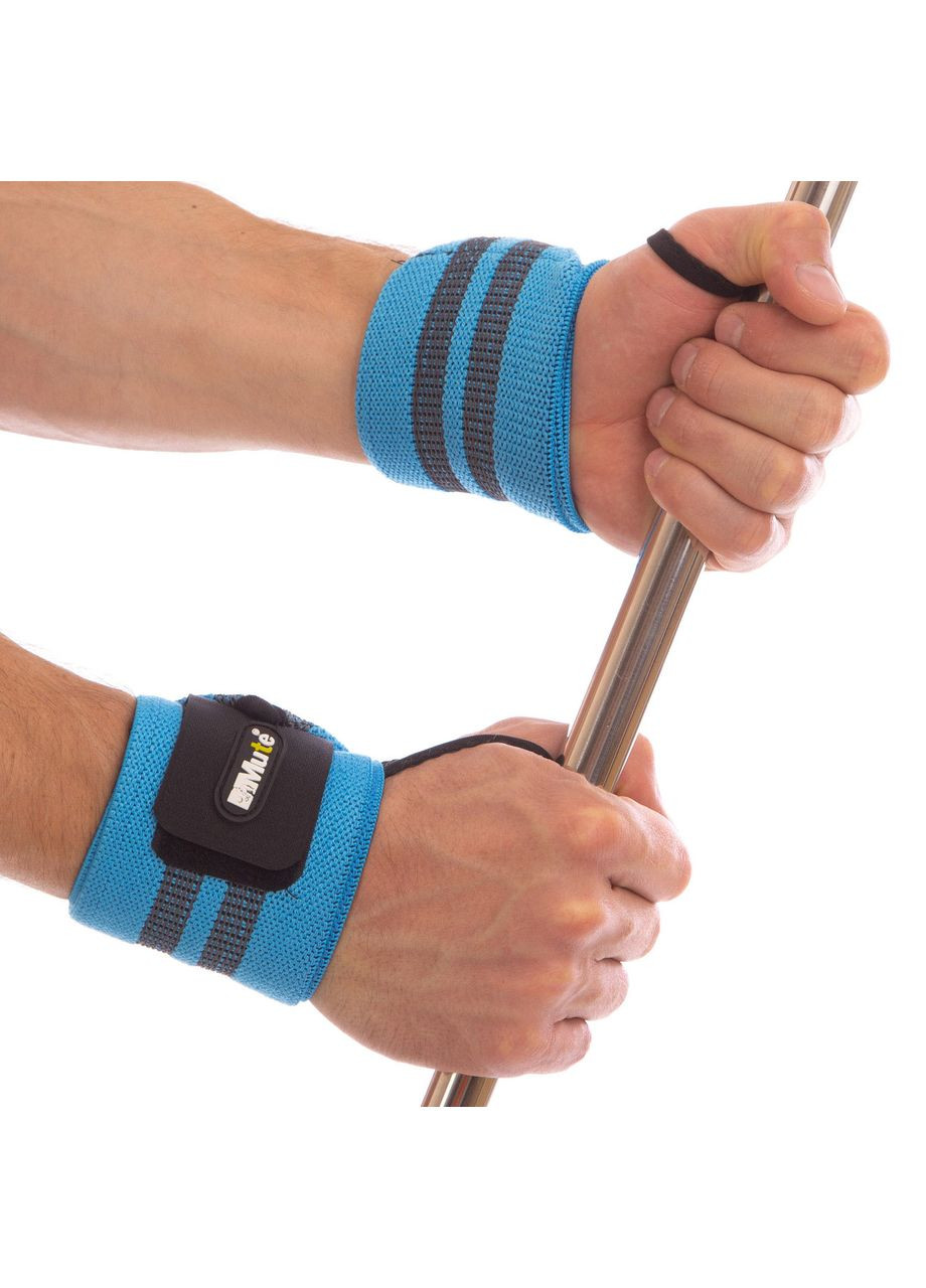 Бинты кистевые для жима (2шт) STRENGTH WRIST WRAPS MT-9188-3 (PL, эластан, р-р 51х8см, ) Mute (361434001)