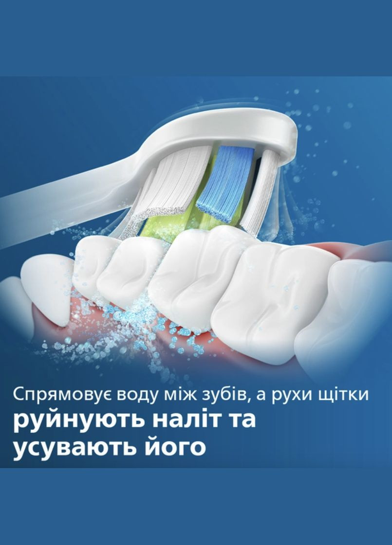 Насадки для Sonicare W2 Optimal White электрической зубной щетки белые 4 шт средней жесткости HX6062/1 Philips (300158949)