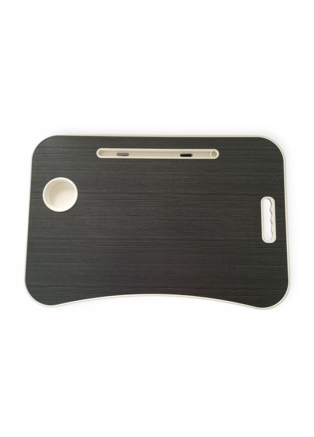 Столик для ноутбука планшета завтраков складной переносной стол в кровать с подстаканником и ручкой деревянный No Brand (293247435)