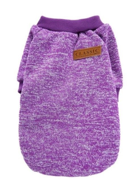 Кофта для собак и котов Purple XL рябая фиолетовая A: 39 см B: 48 см C: 29 см 7096 Ecotoys (276394194)