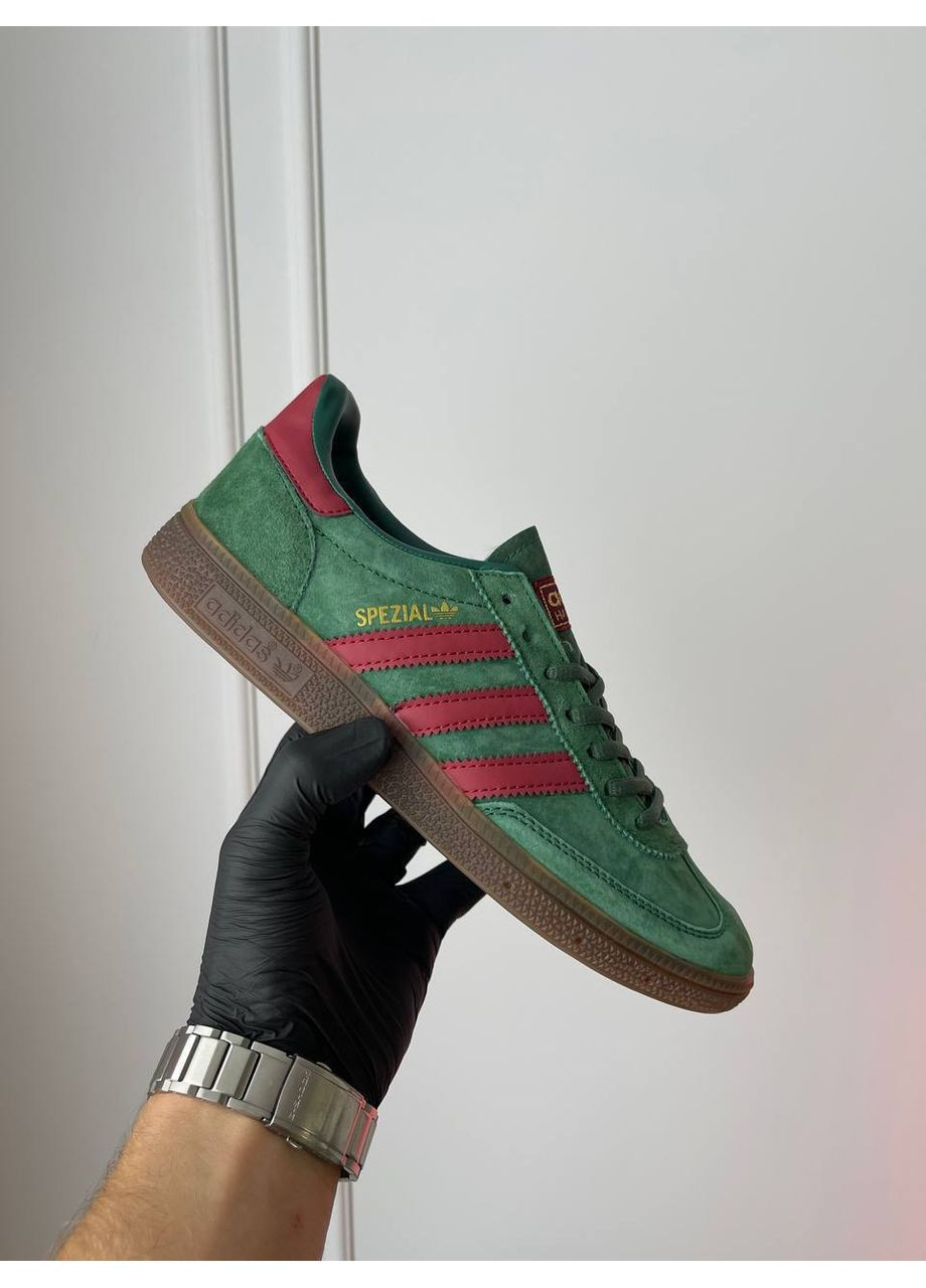 Черные демисезонные кроссовки мужские и женские adidas handball spezial green | адидас гандбол специал зеленые No Brand