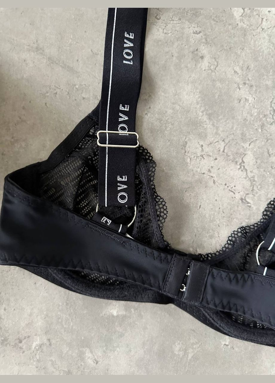 Черный демисезонный комплект белья No Brand