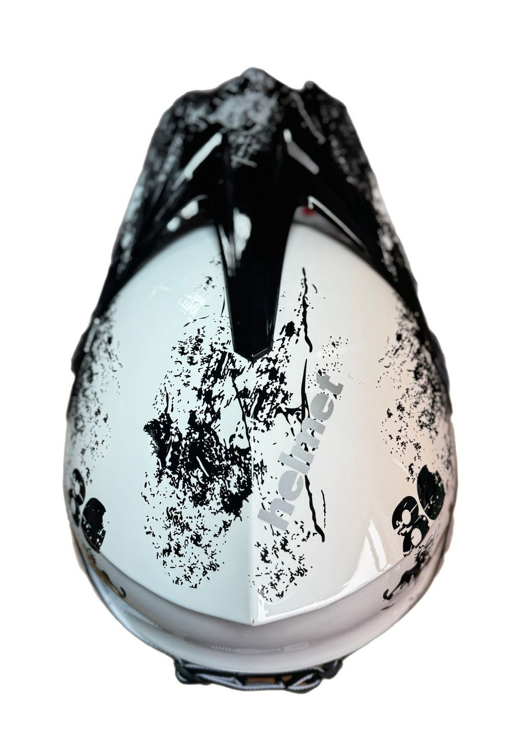 Эндуро кроссовый мотошлем Helmet White + очки Standard комплект No Brand (370677343)