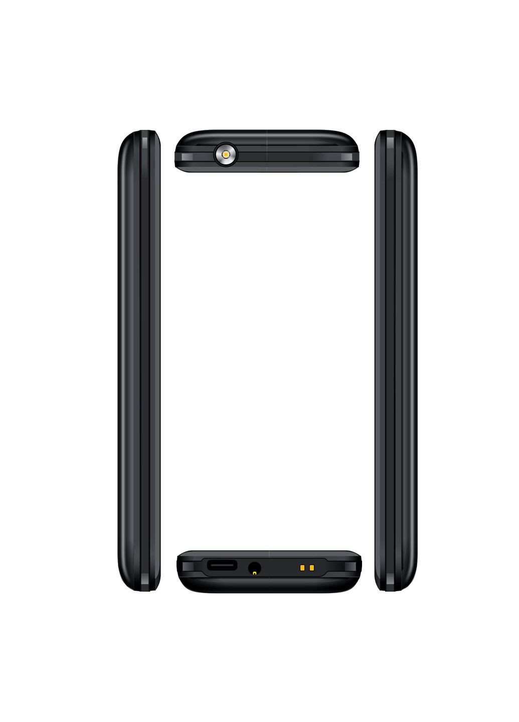 Мобільний телефон E280 2025 2.8" 2SIM, 1500мА•рік, чорний 2E (360605700)