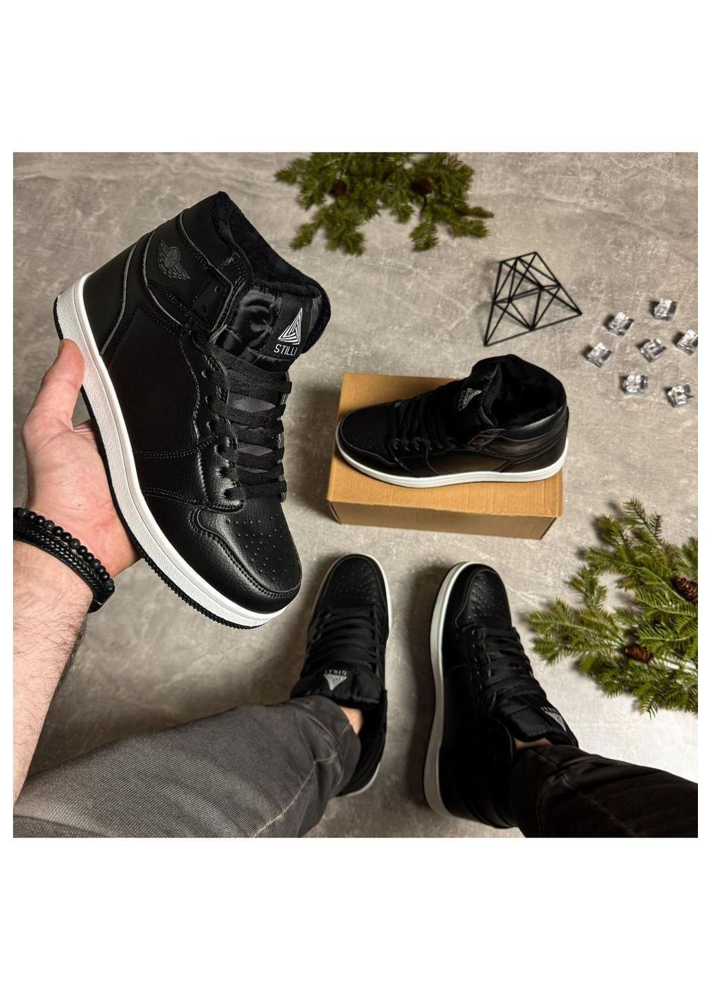 Чорні Зимовий кросівки чоловічі зимові Stilli