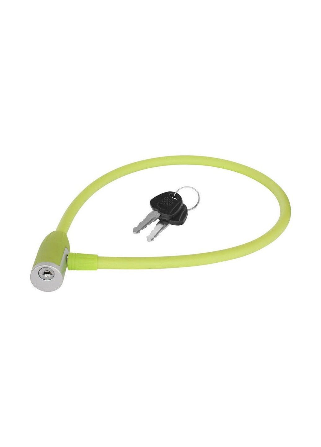 Велозамок Jolly тросовый 12x650 мм лайм KLS (305055573)