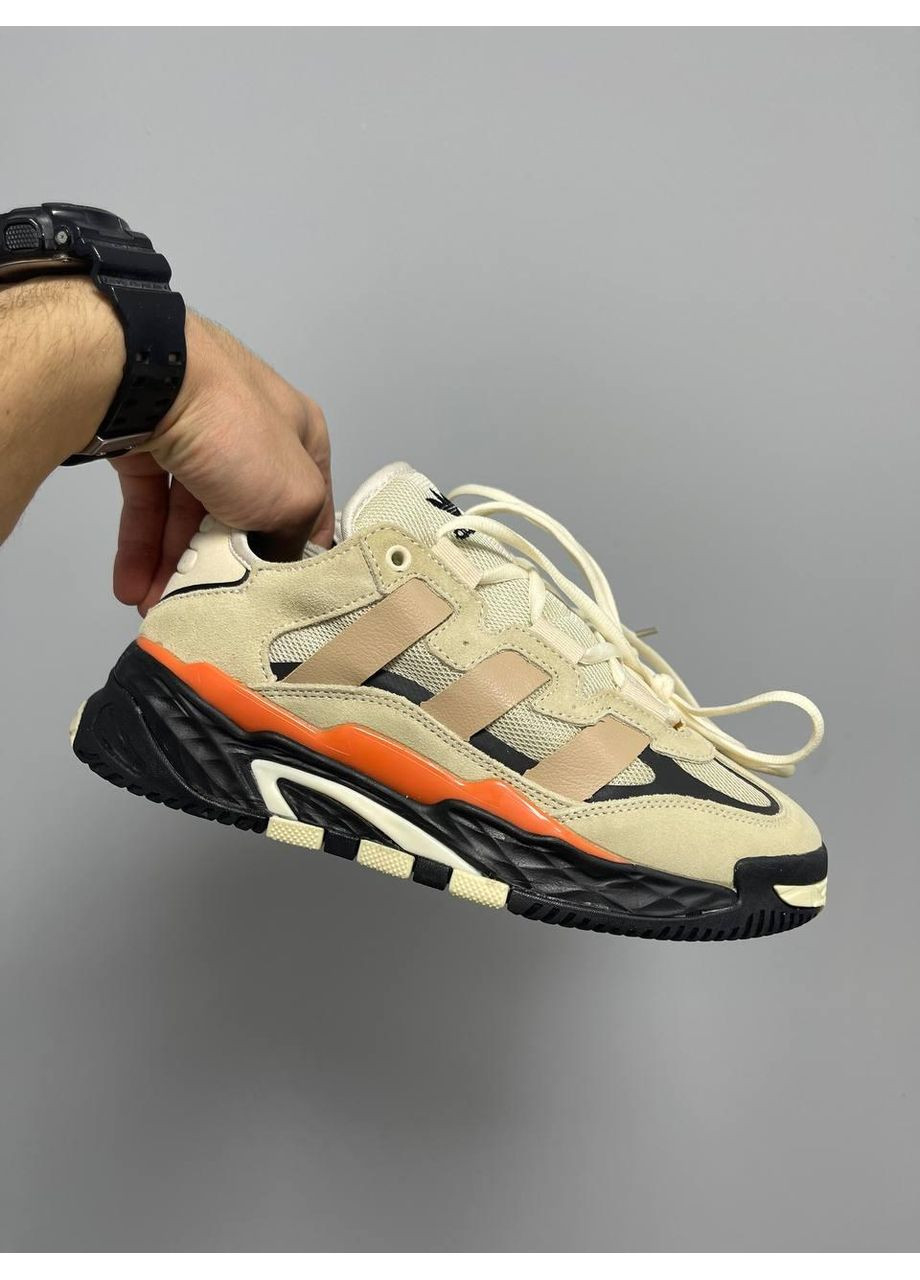 КРОСІВКИ ЖІНОЧІ ADIDAS NITEBALL BEIGE BLACK ORANGE V2 АДІДАС НАЙТБОЛ No Brand чорні демісезони (368870103)
