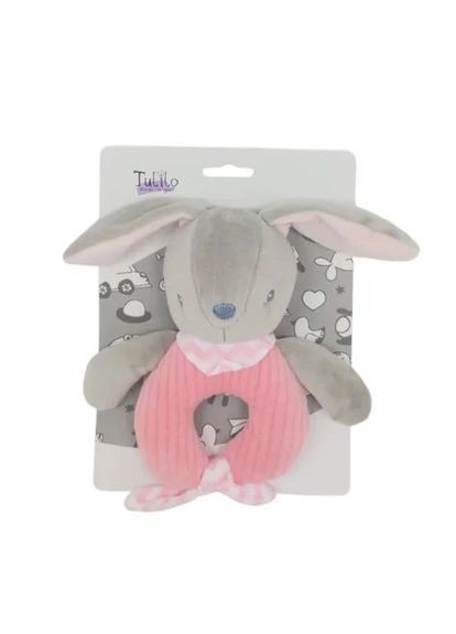 Брязкальце плюшеве коло Зайчик (TL9123) Tulilo (365590457)