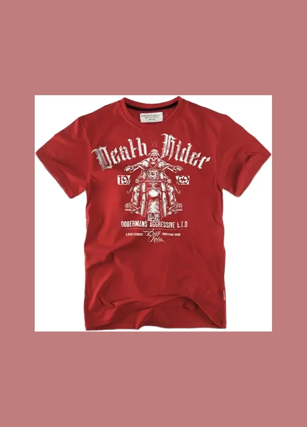 Красная футболка death rider ts57rd Dobermans Aggressive
