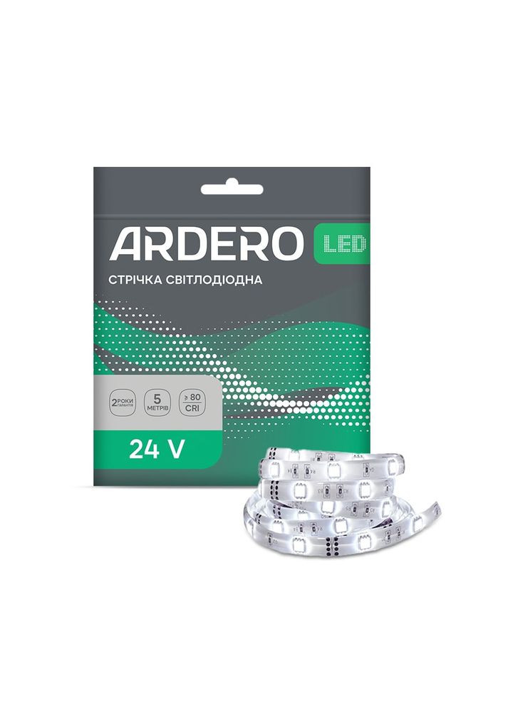 Светодиодная лента LS807ARD 24В 5500K (80283) Ardero (370251989)