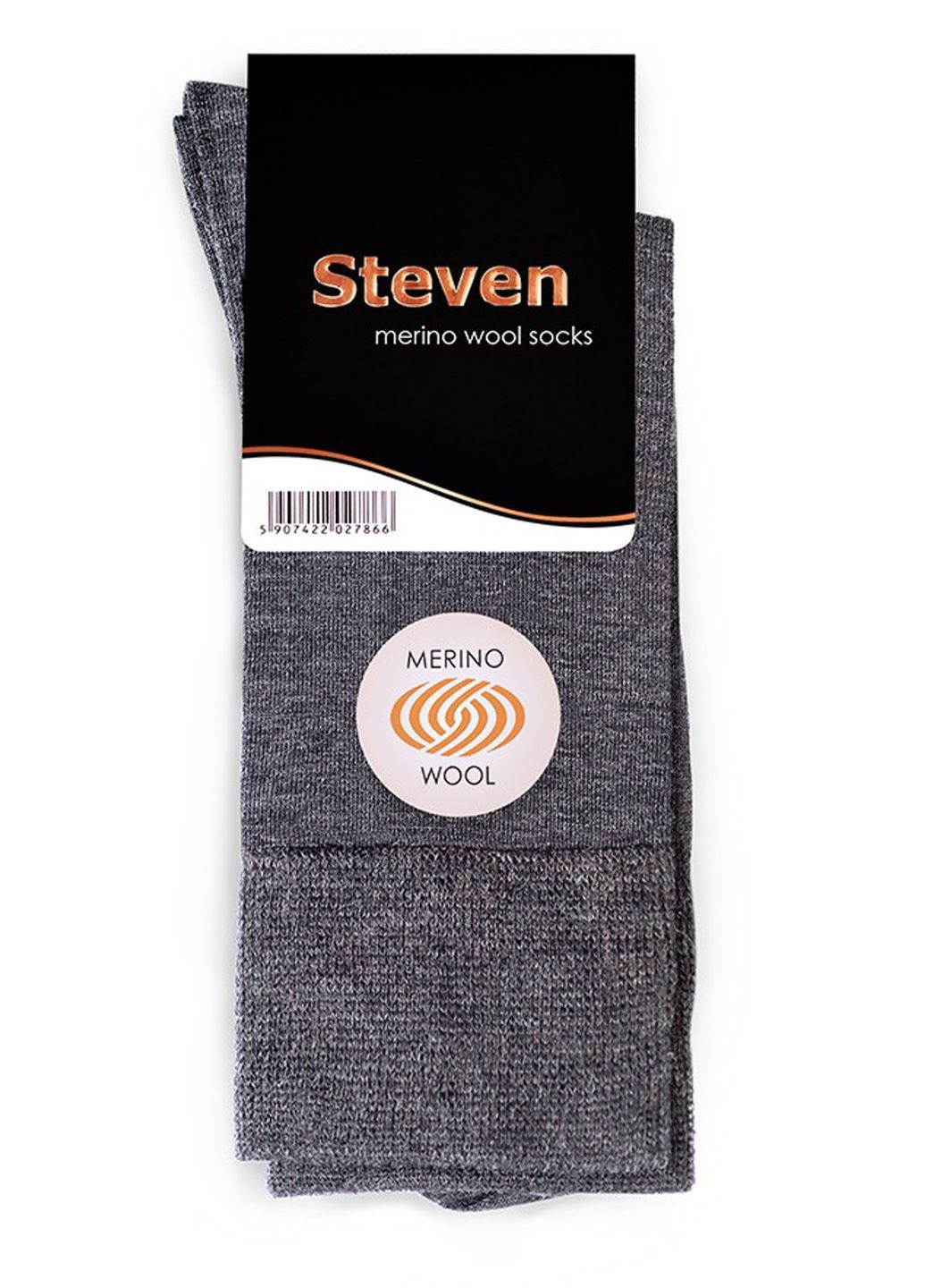 Графитовые носки мужские из шерсти мериноса 130 merino wool Steven (354777967)