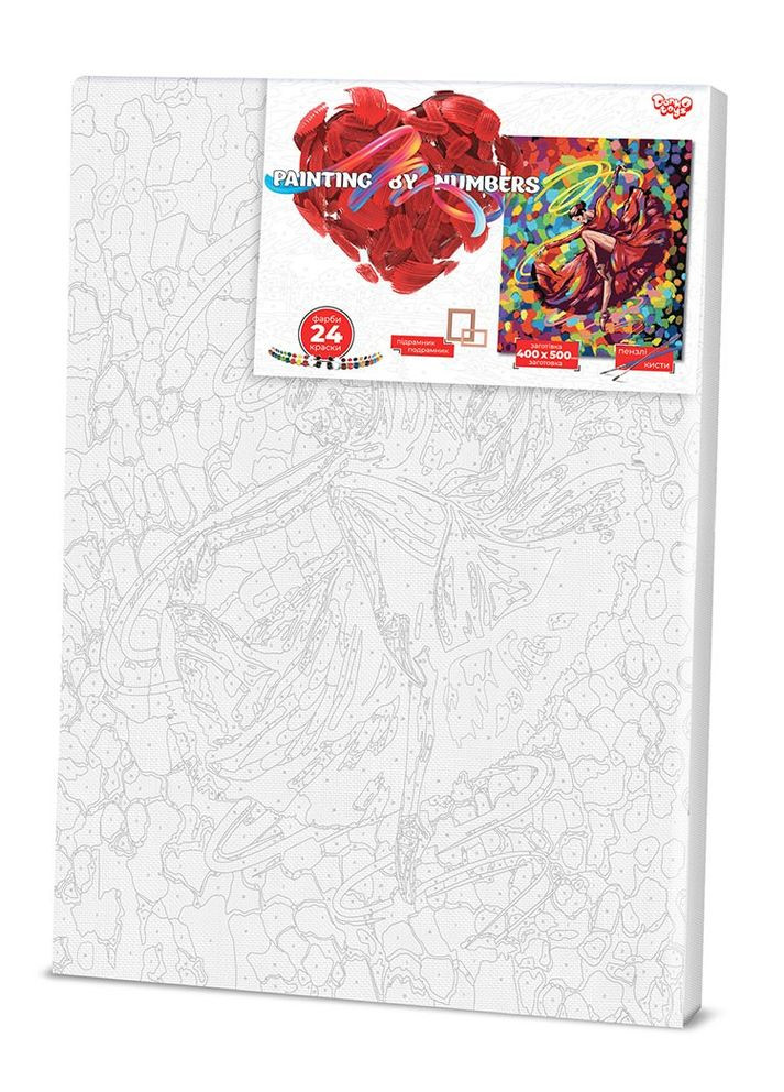 Картина для малювання за номерами Танцюристка 40х50см (KpNe-01-05) Danko Toys (365546861)