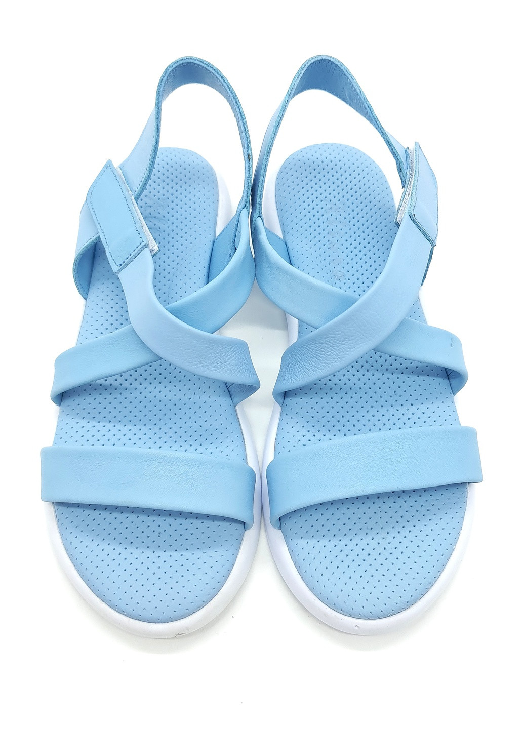 Жіночі босоніжки блакитні шкіряні AT-18-9 24 см (р) ALTURA (259016939)