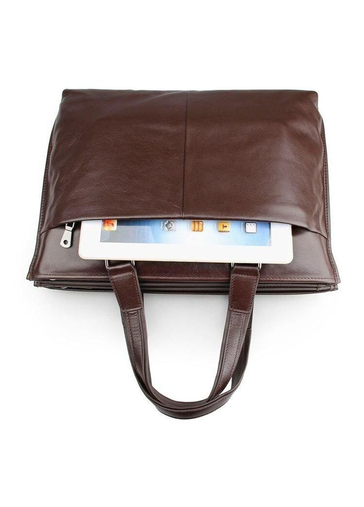 Сумка для ноутбука 35.5*28*7.5 см коричневая 14399 Vintage (362417841)