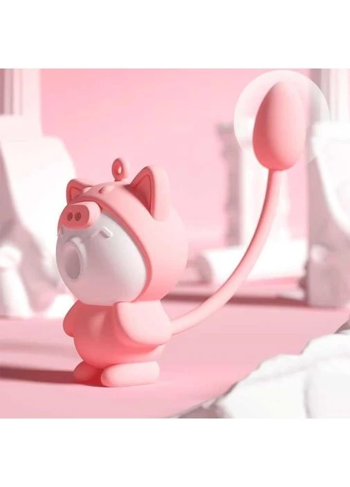 Вакуумный силиконовый вибратор для стимуляции Otouch Cici Kitty 8 см Розовый No Brand (366887778)