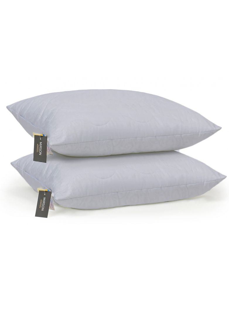 Набір подушок бавовняних №9017 Eco Light Gray середні 50х70 2 шт (2200005993217) Mirson (293655476)