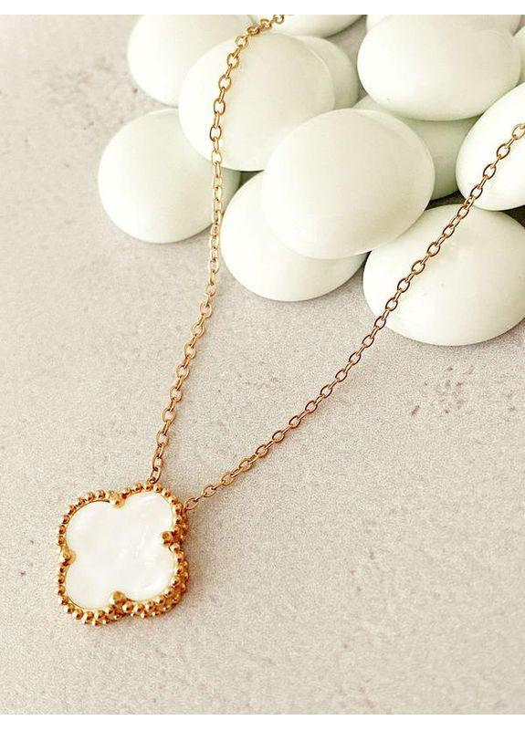 Позолочений Ланцюжок (Кольє) "Конюшина" 40см-45см + Браслет дов.17см-20.5см, дов.17.5см-20.5см. Позолота No Brand (364502949)