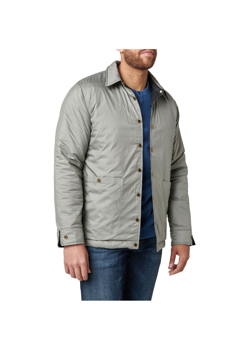 Куртка демісезонна двостороння Dylan Reversible PrimaLoft Shirt Jacket Black 5.11 Tactical (315822120)