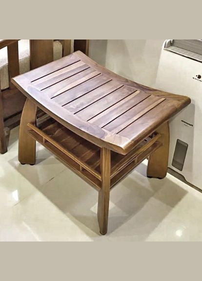 Табурет для ванной из дерева Кейвис корица (ТВН-006733) No Brand (329745059)