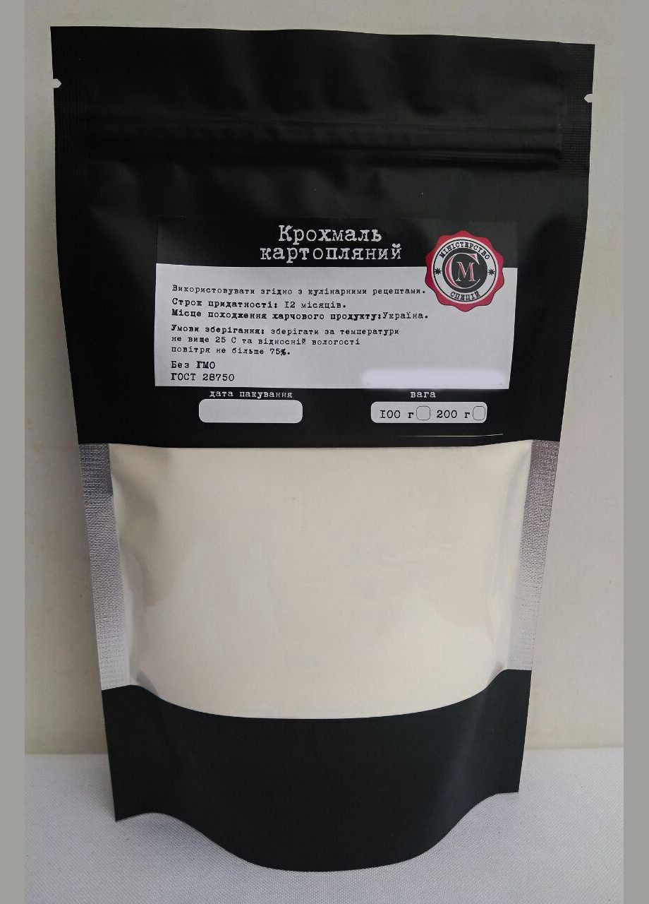 Крохмаль картопляний Міністерство Спецій 200г No Brand (322845545)