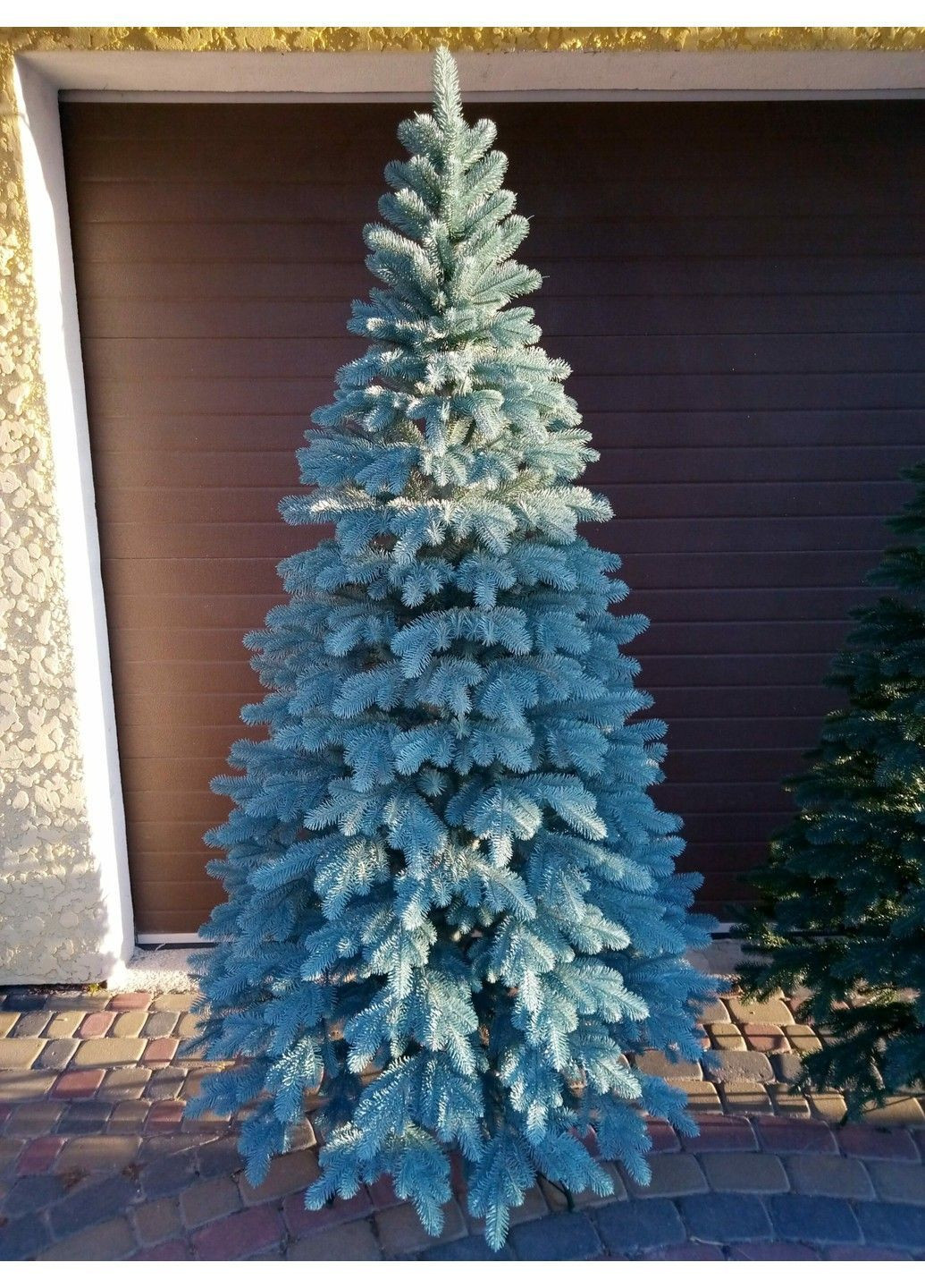 Литая елка Элитная 2,10м. Голубая елка искусственная литая с металлической разборной подставкой Xatynka (363057932)