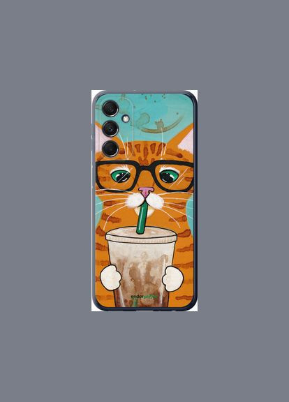 Чехол на Samsung Galaxy M34 5G Зеленоглазый кот в очках "4054u-3141-2448" Endorphone (362604640)