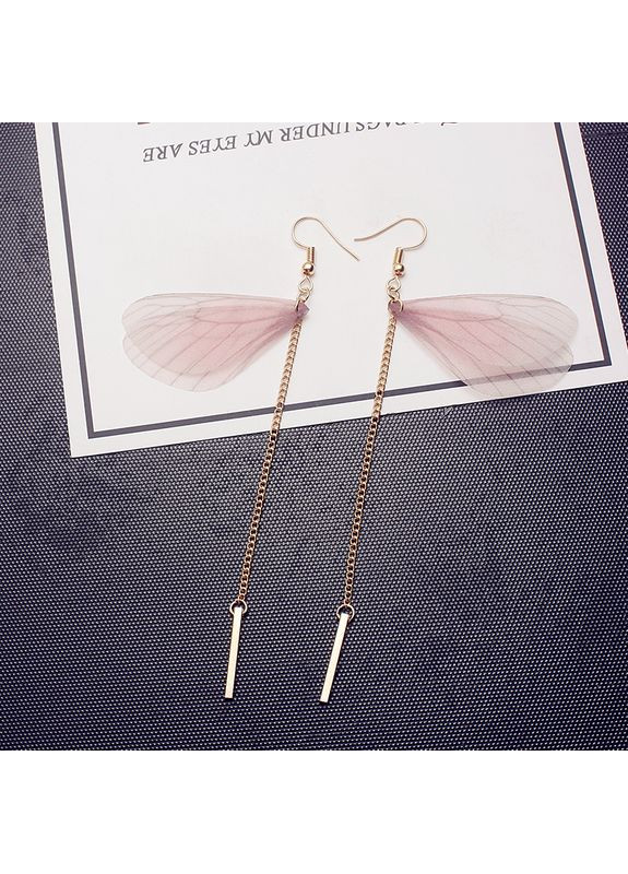 Оригінальні подовжені сережки, сережки ніжні «Fly lady, fly» China (366874891)