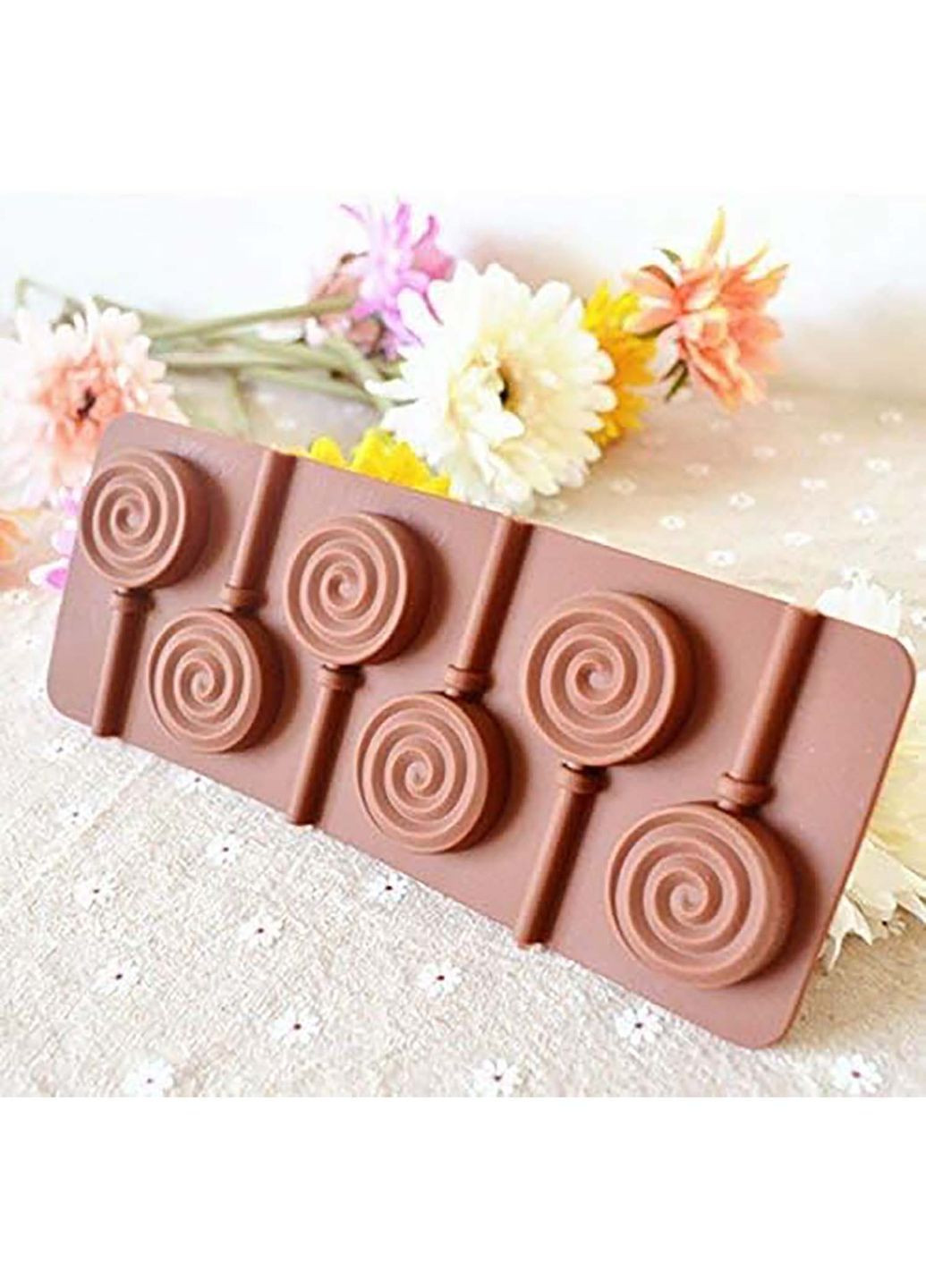 Силиконовая форма для леденцов и конфет на палочке "Спираль" Kitchen Master (350884010)