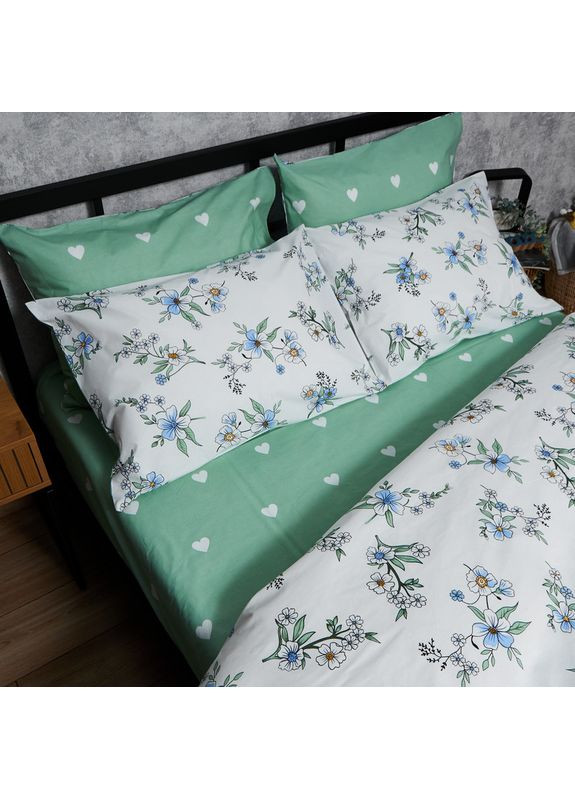 Комплект постельного белья Бязь Gold Люкс «» Полуторный 143х210 наволочки 2х50х70 (MS-820006981) Moon&Star Spring Harmony (356112951)