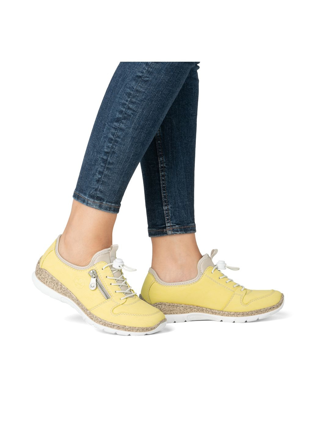 Желтые демисезонные кеди Rieker