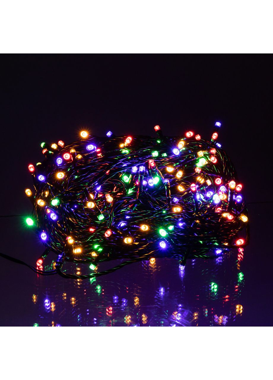 Гирлянда Нить уличная 30 (м) 300 LED черный провод Мультиколор CF300L30MBML Jooki (366037845)