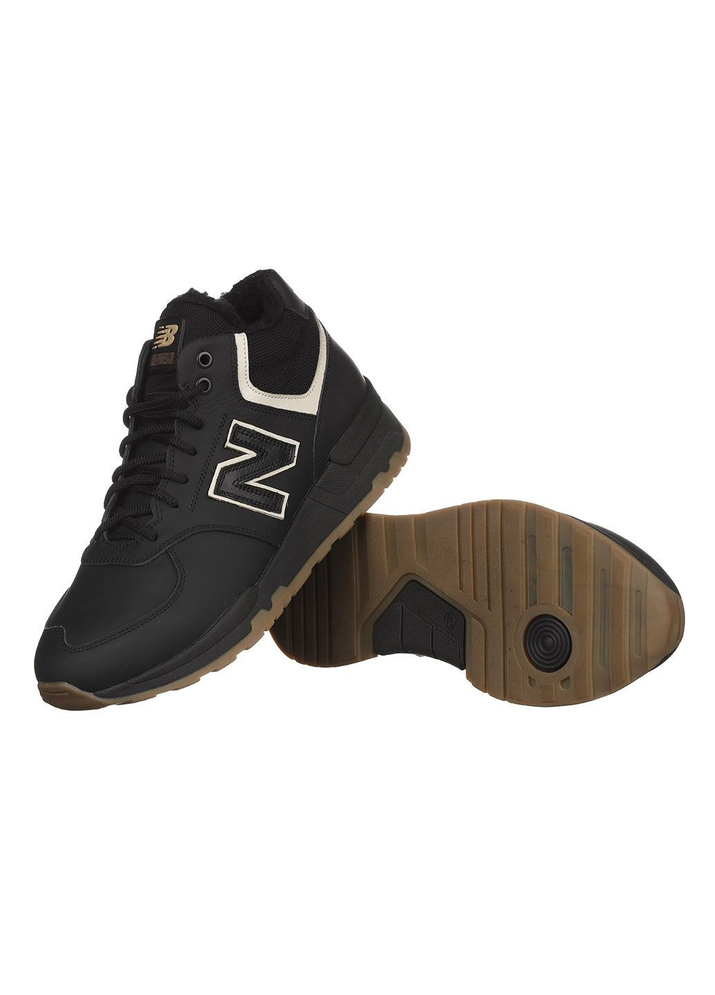 Чорні Зимовий чоловічі кросівки зі шкіри 262 Barzoni